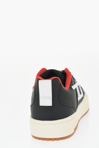 Leather S-UKIYO V2 Low Top Sneakers with Contrasting Sole
