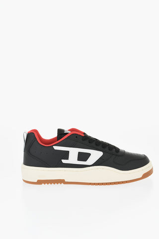 Leather S-UKIYO V2 Low Top Sneakers with Contrasting Sole