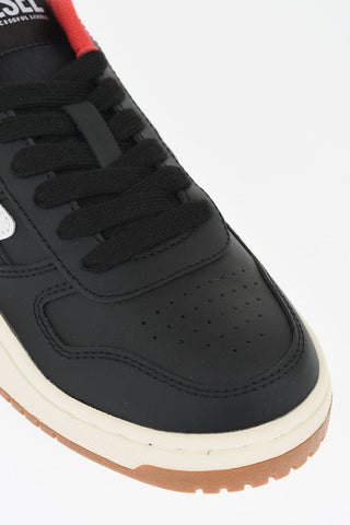 Leather S-UKIYO V2 Low Top Sneakers with Contrasting Sole