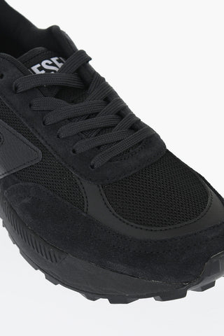 Mesh S-TYCHE D Low Top Sneakers with Suede Trims