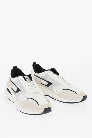 Faux Leather and Mesh S-SERENDIPITY SPORT Low Top Sneakers