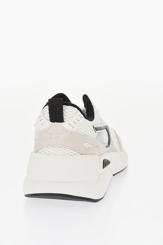 Faux Leather and Mesh S-SERENDIPITY SPORT Low Top Sneakers