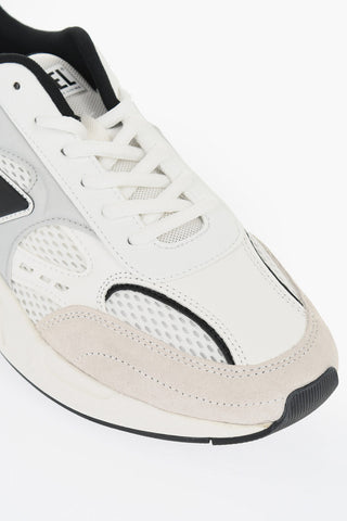 Faux Leather and Mesh S-SERENDIPITY SPORT Low Top Sneakers