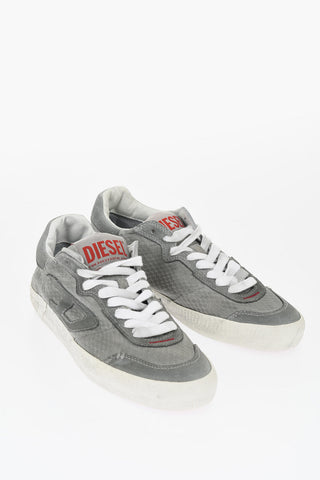 Solid Color S-LEROJI Low Top Sneakers with Suede Trims