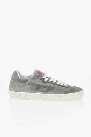Solid Color S-LEROJI Low Top Sneakers with Suede Trims