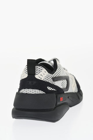 Faux Leather and Mesh S-SERENDIPITY SPORT Low Top Sneakers
