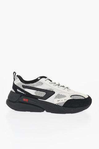 Faux Leather and Mesh S-SERENDIPITY SPORT Low Top Sneakers