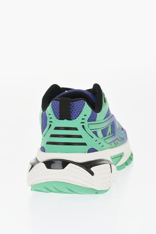 Two-Tone Vegan Leather and Mesh Low-Top Sneakers S-SERENDIPITY PRO-X1