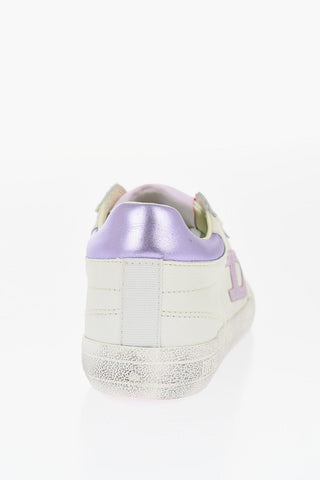 Leather S-LEROJI Low Top Sneakers with Contrasting Details