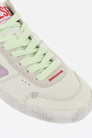 Leather S-LEROJI Low Top Sneakers with Contrasting Details