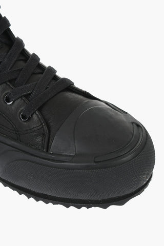 Leather S-PRINCIPIA MID X Sneakers with Platform 4cm