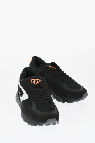 Mesh S-TYCHE D Low Top Sneakers with Suede Trims