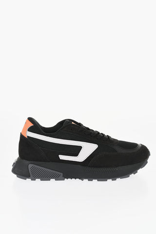 Mesh S-TYCHE D Low Top Sneakers with Suede Trims