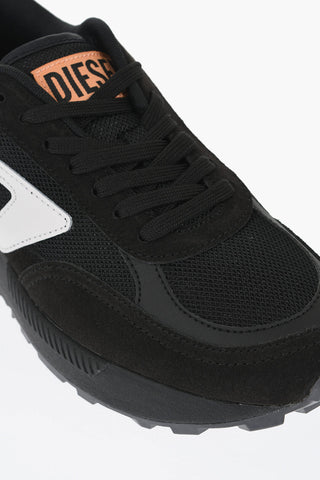 Mesh S-TYCHE D Low Top Sneakers with Suede Trims