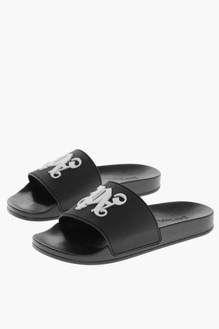Sandali in Gomma con Monogram in Rilievo