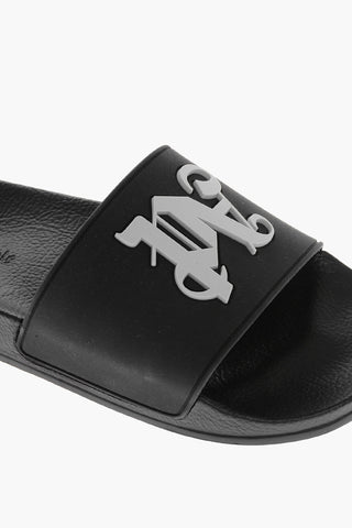 Sandali in Gomma con Monogram in Rilievo