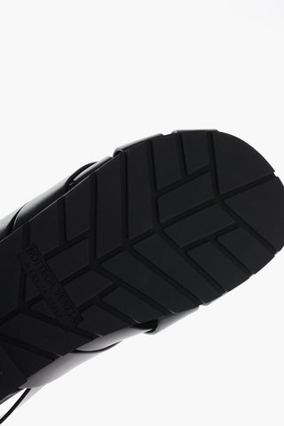 Sandali Slingback in Pelle Intrecciata