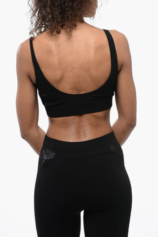 Seamless Sporty Bra with Perforated Detailing
