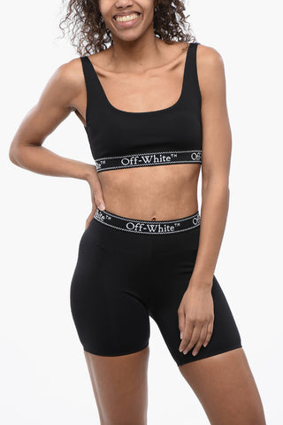 Sporty Bra with Logoed Elastic Band 