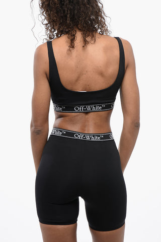 Sporty Bra with Logoed Elastic Band 
