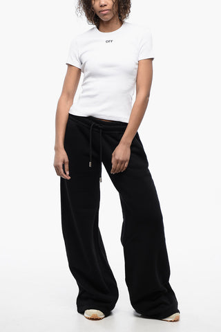 FOR EVER Ribbed Crew-neck T-Shirt