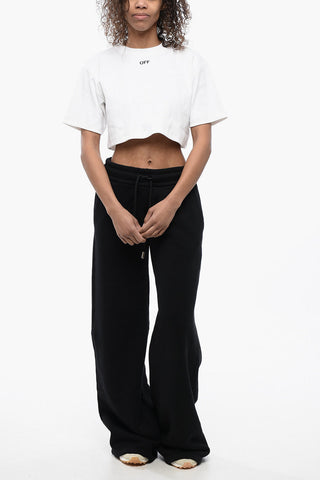 FOR EVER T-Shirt Girocollo Crop a Costine
