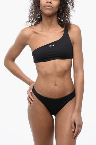 Bikini Set Mono Spalla con Ricamo