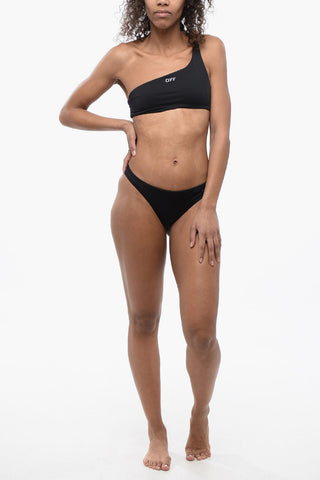 Bikini Set Mono Spalla con Ricamo