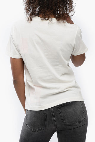Cotton T-Shirt with Embossed Logo