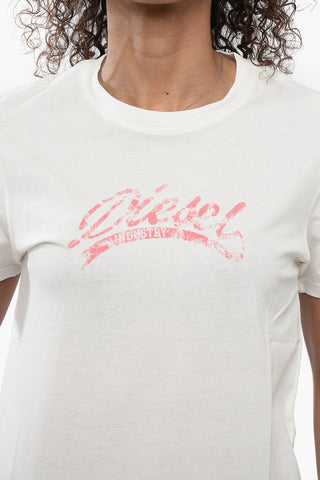 Cotton T-Shirt with Embossed Logo