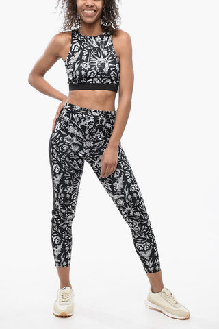 Leggins Motivo Old School con Banda Logata