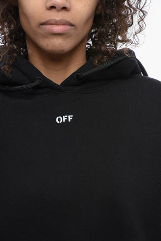 Brushed Cotton Hoodie Embroidered On The Back