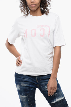 ICON Crewneck T-Shirt with Printed Logo