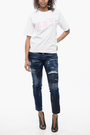 ICON Crewneck T-Shirt with Printed Logo