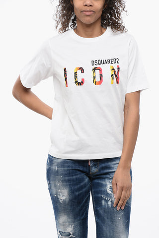 ICON Logo Printed Crew-neck T-Shirt