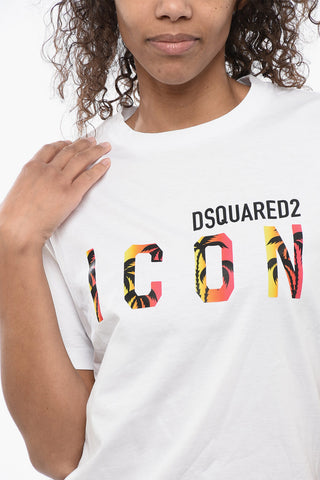 ICON Logo Printed Crew-neck T-Shirt