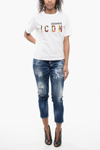 ICON Logo Printed Crew-neck T-Shirt