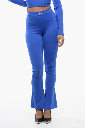 Solid-Color Leggings with Ankle Slit