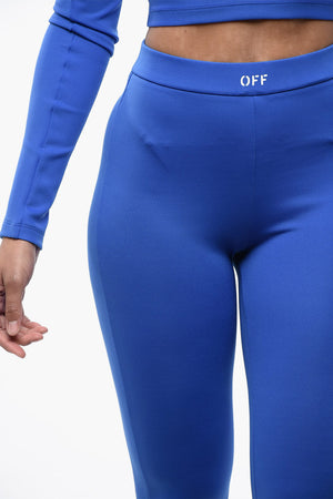 Solid-Color Leggings with Ankle Slit