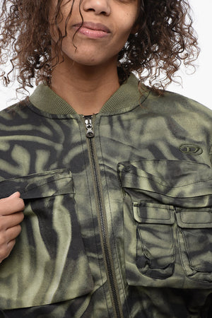 Bomber Utility con Motivo Camouflage