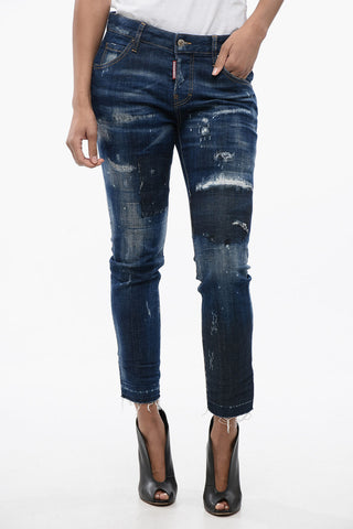 Vintage Effect Stretch Denim COOL GIRL Jeans 15cm