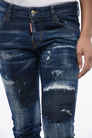 Vintage Effect Stretch Denim COOL GIRL Jeans 15cm
