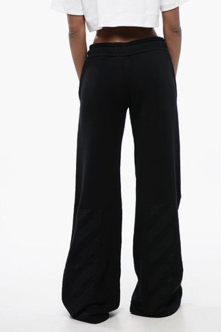Pantaloni in Felpa a Gamba Ampia
