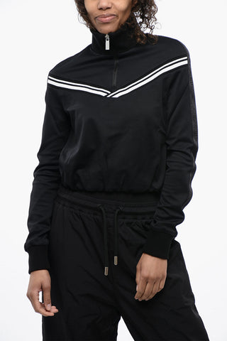 Logoed Sporty Jacket with Elastic Waist Band