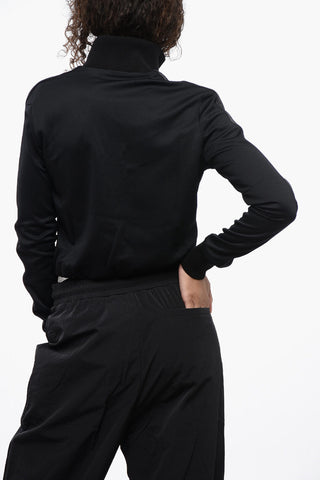 Logoed Sporty Jacket with Elastic Waist Band