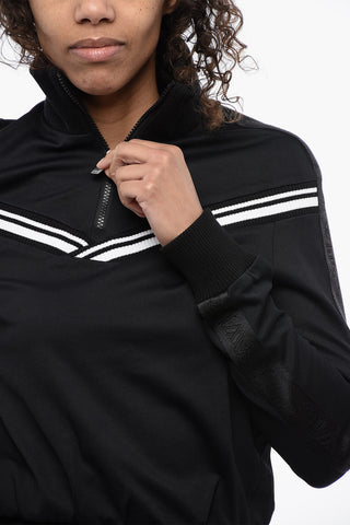 Logoed Sporty Jacket with Elastic Waist Band