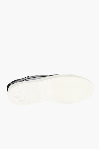 Sneakers Basse in Pelle con Desing Allacciato