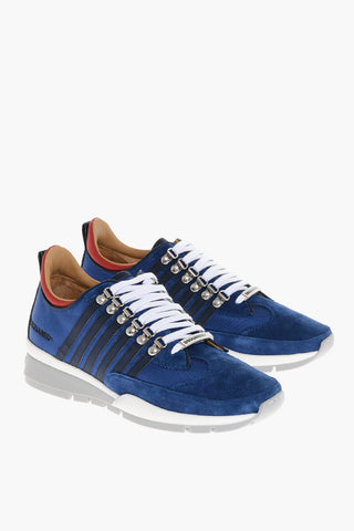 Tech Fabbric Low Sneakers with Contrasting Details