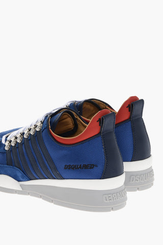 Tech Fabbric Low Sneakers with Contrasting Details
