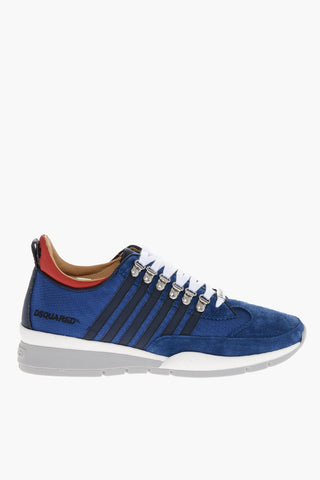 Tech Fabbric Low Sneakers with Contrasting Details